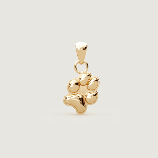 Gold Petite Paw Charm | Custom Beautiful Meaningful Jewelry - ilMio Jewelry
