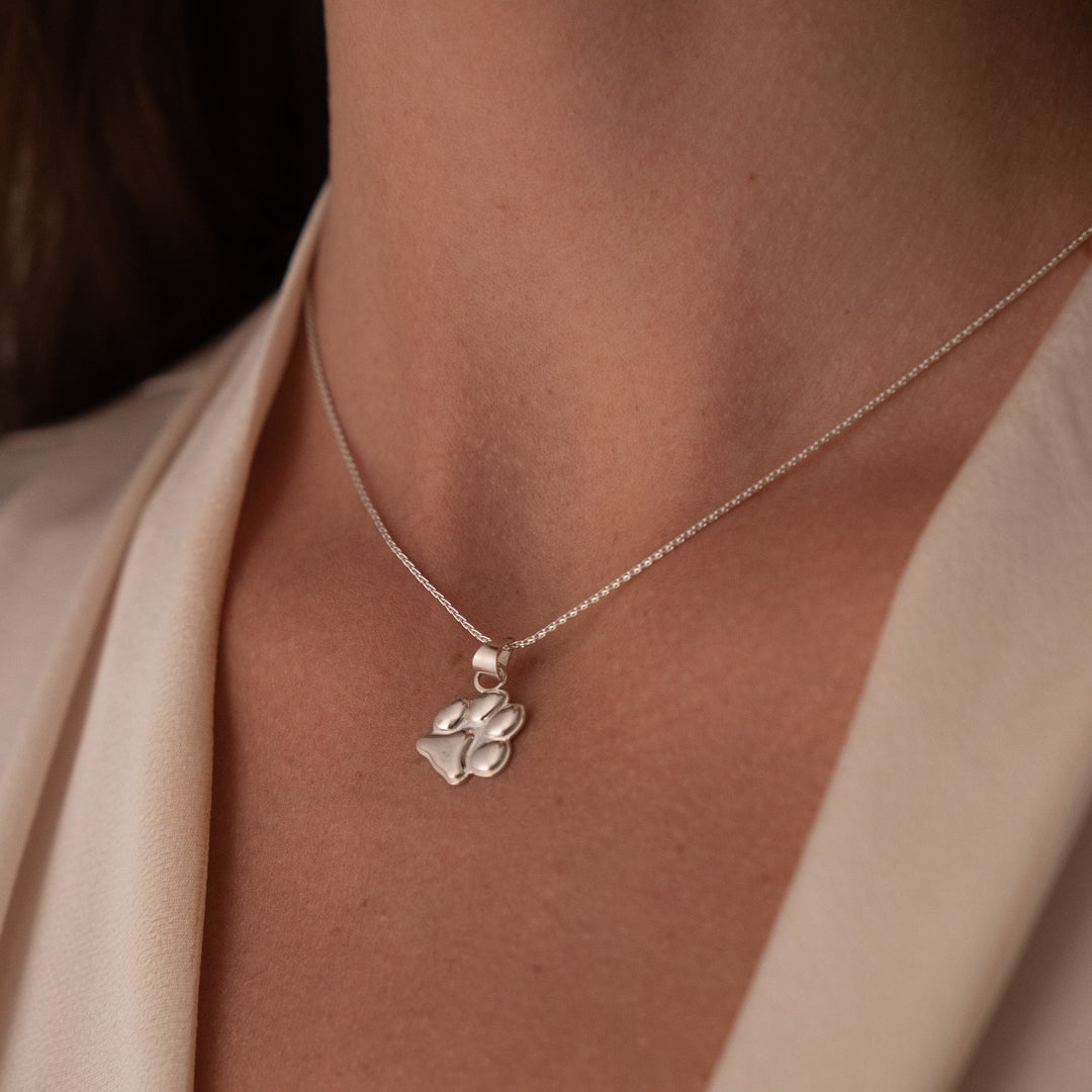 Silver Petite Paw Charm