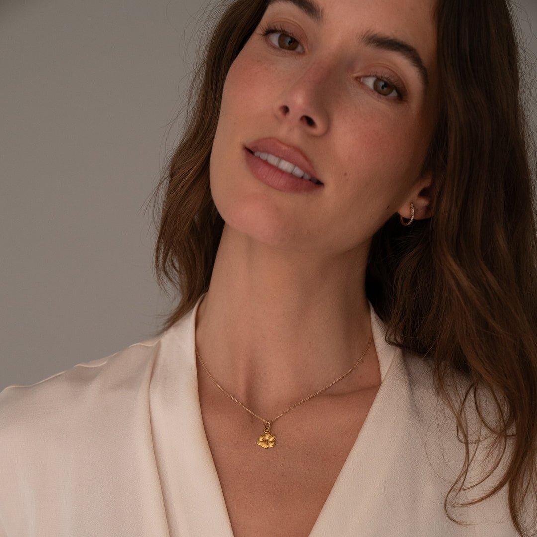 Gold Petite Paw Charm | Custom Beautiful Meaningful Jewelry - ilMio Jewelry