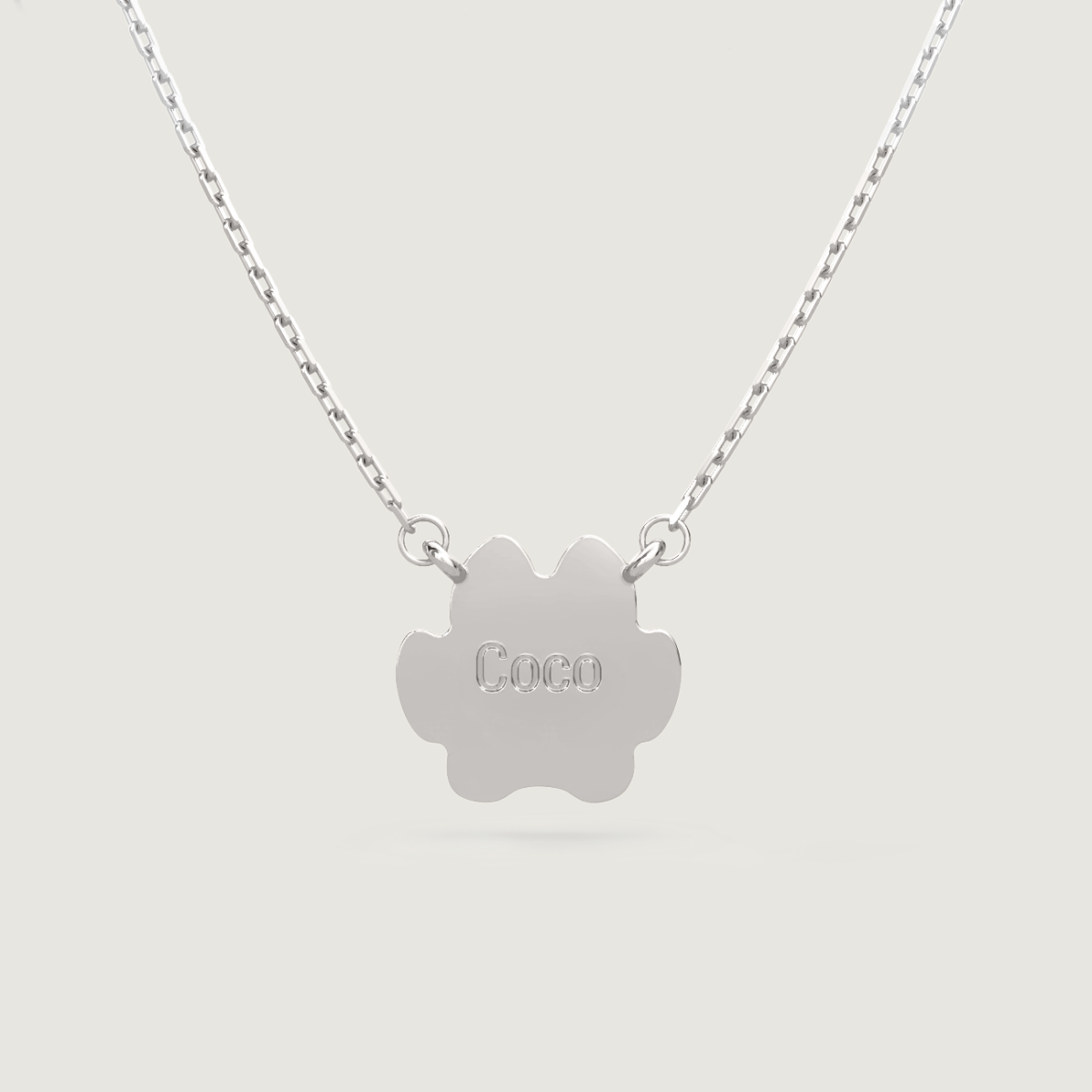 Silver Petite Paw Necklace | Custom Beautiful Meaningful Jewelry - ilMio Jewelry