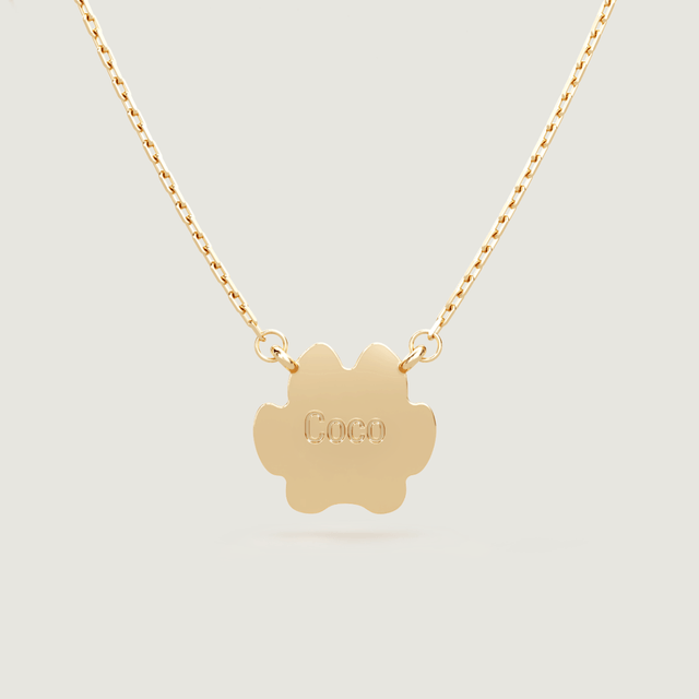 Gold Petite Paw Necklace | Custom Beautiful Meaningful Jewelry - ilMio Jewelry