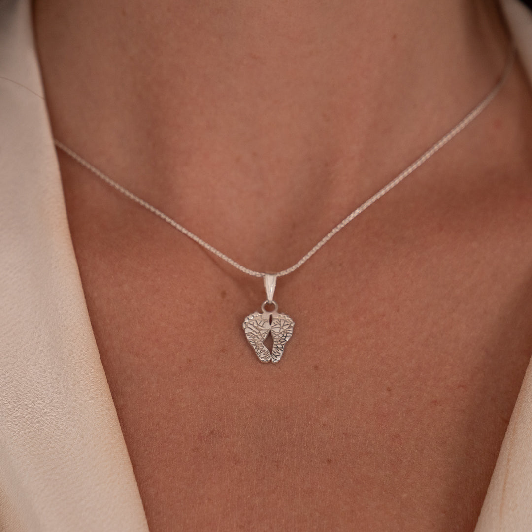 Silver Petite Footprint Charm
