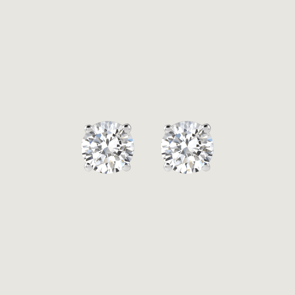 Lab Diamond Stud Earrings | Custom Beautiful Meaningful Jewelry - ilMio Jewelry