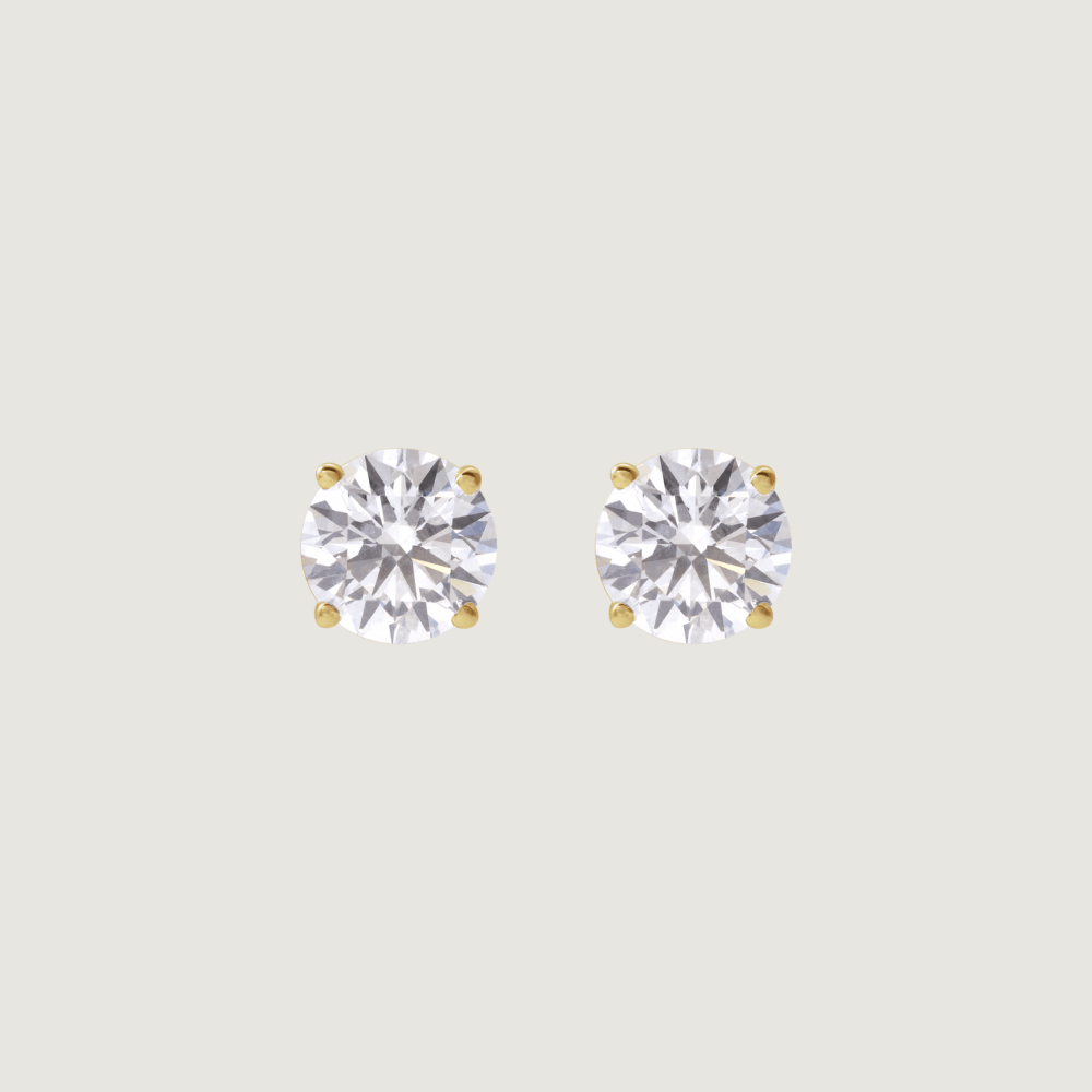 Lab Diamond Stud Earrings | Custom Beautiful Meaningful Jewelry - ilMio Jewelry